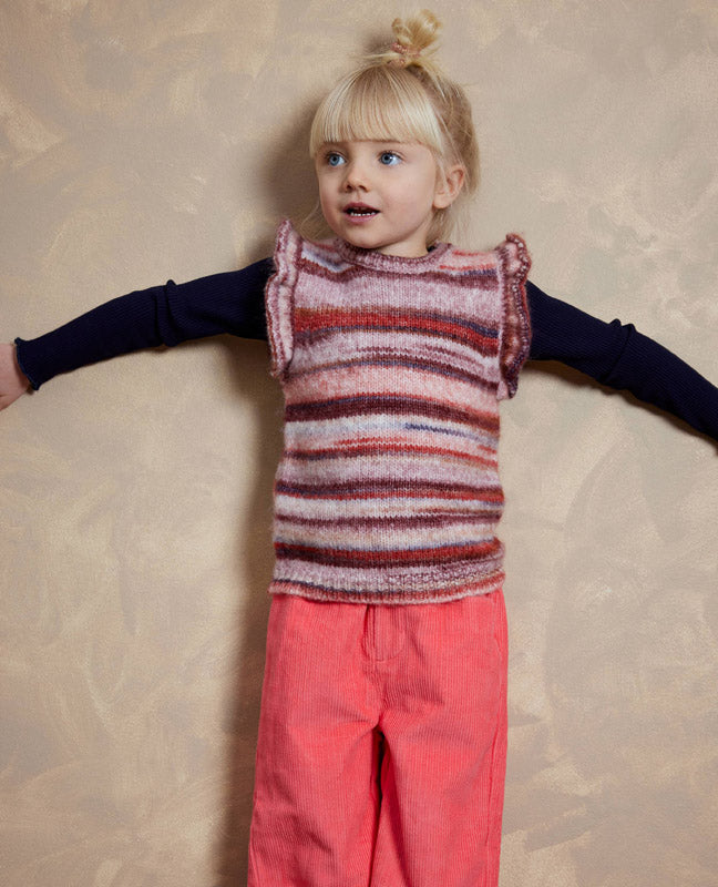 NOA miniature - girls tank top and pink trousers